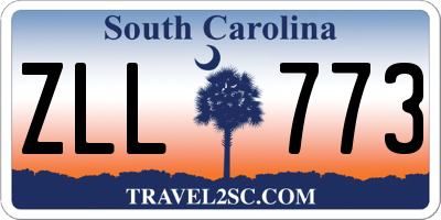 SC license plate ZLL773