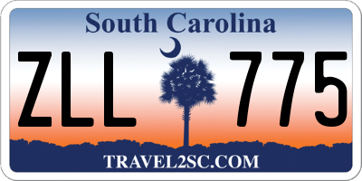 SC license plate ZLL775