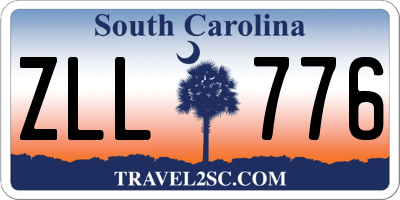 SC license plate ZLL776