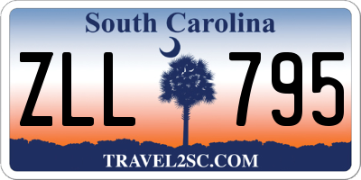 SC license plate ZLL795