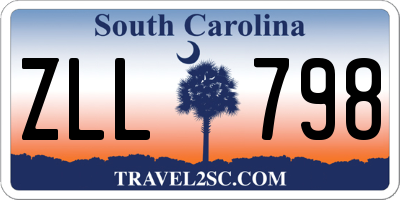 SC license plate ZLL798