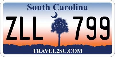 SC license plate ZLL799