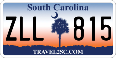 SC license plate ZLL815