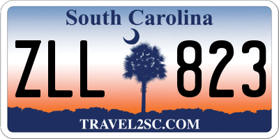 SC license plate ZLL823