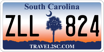 SC license plate ZLL824