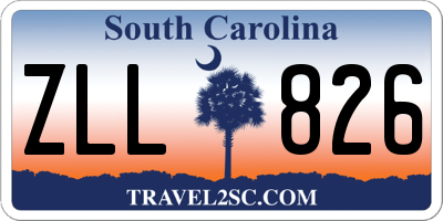 SC license plate ZLL826