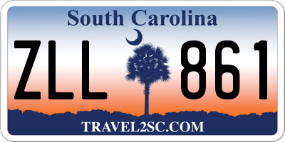 SC license plate ZLL861