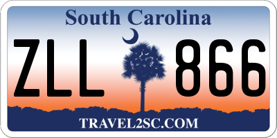 SC license plate ZLL866