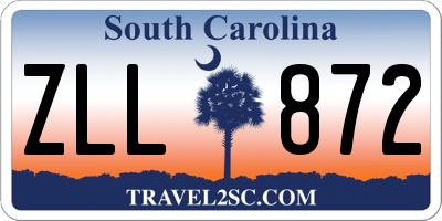 SC license plate ZLL872