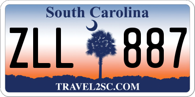 SC license plate ZLL887