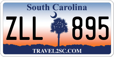 SC license plate ZLL895