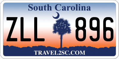 SC license plate ZLL896