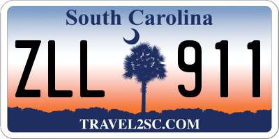 SC license plate ZLL911