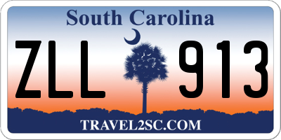 SC license plate ZLL913