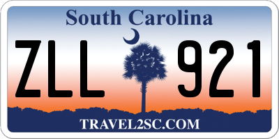 SC license plate ZLL921
