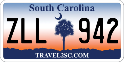 SC license plate ZLL942
