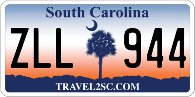 SC license plate ZLL944