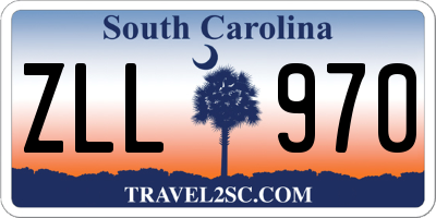 SC license plate ZLL970