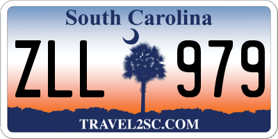 SC license plate ZLL979