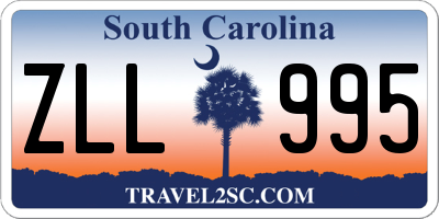 SC license plate ZLL995