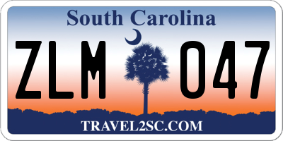 SC license plate ZLM047
