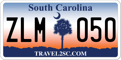 SC license plate ZLM050