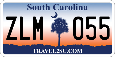 SC license plate ZLM055