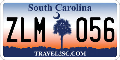 SC license plate ZLM056