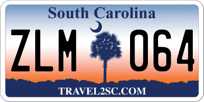 SC license plate ZLM064