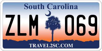 SC license plate ZLM069
