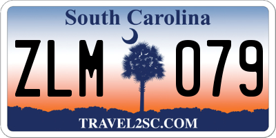 SC license plate ZLM079