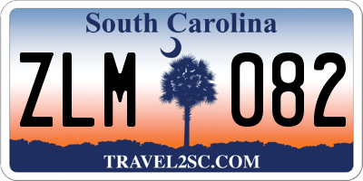 SC license plate ZLM082