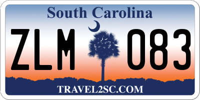 SC license plate ZLM083