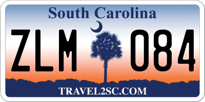 SC license plate ZLM084