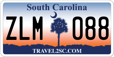 SC license plate ZLM088