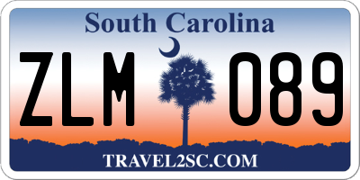 SC license plate ZLM089