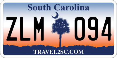 SC license plate ZLM094