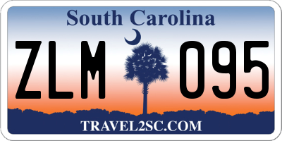 SC license plate ZLM095