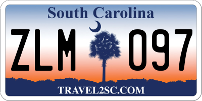 SC license plate ZLM097