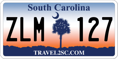 SC license plate ZLM127