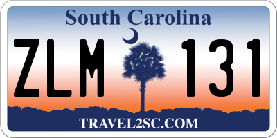 SC license plate ZLM131