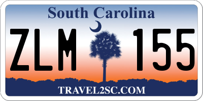 SC license plate ZLM155