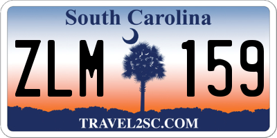 SC license plate ZLM159