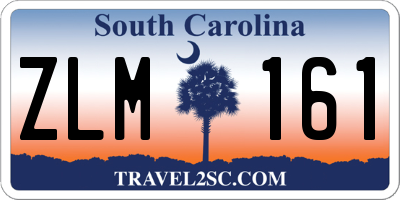 SC license plate ZLM161