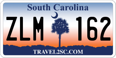 SC license plate ZLM162