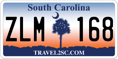 SC license plate ZLM168
