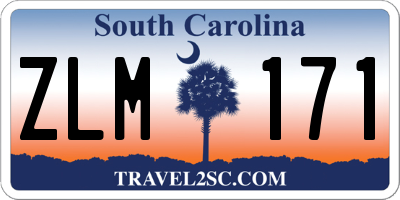 SC license plate ZLM171