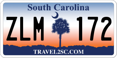 SC license plate ZLM172