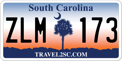 SC license plate ZLM173