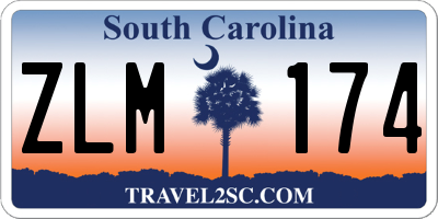 SC license plate ZLM174